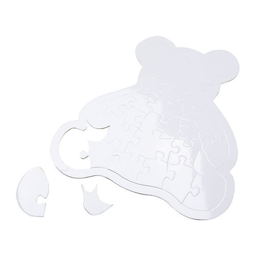 Puzzle do sublimacji w kształcie misia- 28 elementów